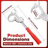 Large Opening Bathroom Spanner Aluminum Zinc Zinc Alloy Plumbing Wrench Faucet Wrench  Sink Installation