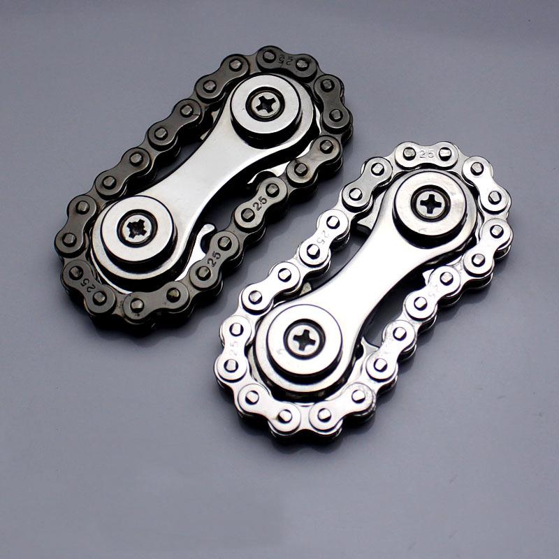 New Sprockets Flywheel Fingertip Gyro Fidget Spinner Antistress Anxiety Metal Bike Chains Christmas Gift For Adult Kids