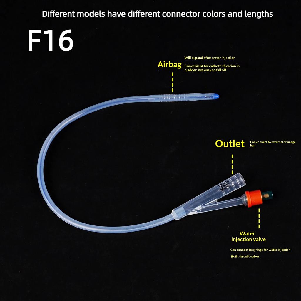 1 Pezzo 2 Vie 3 Vie Cateteri Urinari Monouso Medici in Silicone Catetere di Foley Tubo di Lavaggio Materiali di Consumo per Insegnamento
