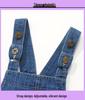 Robe Salopette en Denim d'Automne pour Filles - Style Tendance Européen et Américain pour Enfants