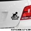 Baby On Board Funny Anime Figure Cool Boy Girl Poster In Car Styling Stickers Auto Decorative Film Waterproof Decals Accessories