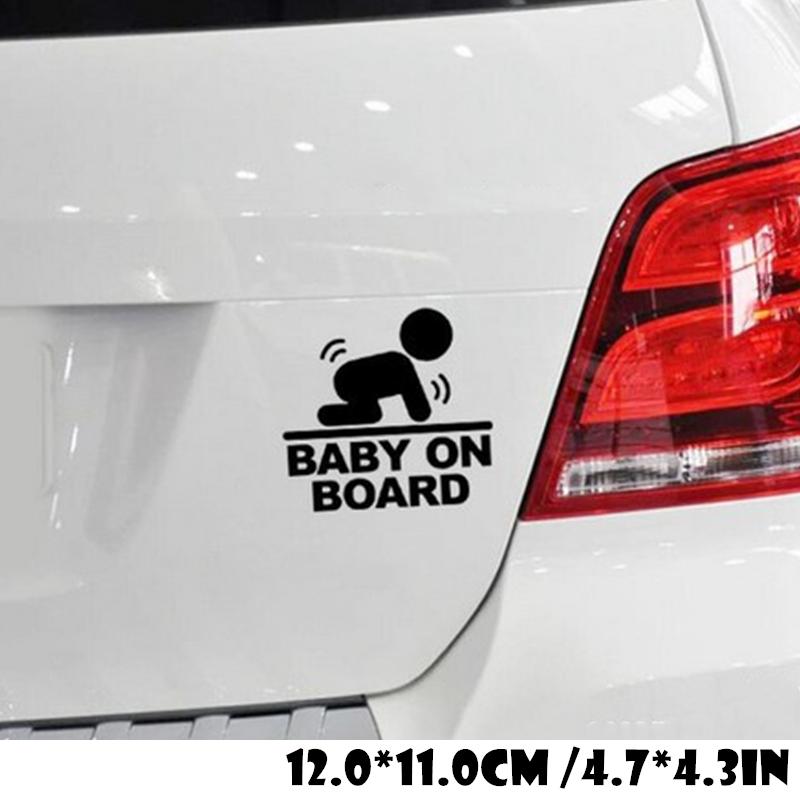 Baby On Board Funny Anime Figure Cool Boy Girl Poster In Car Styling Stickers Auto Decorative Film Waterproof Decals Accessories