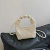 Trend Perlen Gewebte Tasche Damen Stil Perlenbesetzte Schulter Cross-Body Feenhaftes Temperament Handgelenk