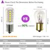 12V BA15S LED Bulb1156 1141 1003 7506 3W Bayonet Single Contact Base for RV Interior Camper Marine Boat Trailer, Outdoor Landscape Lighting, 6000K