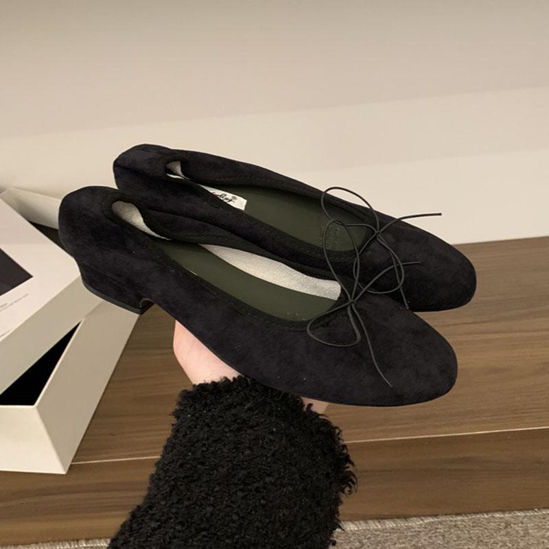 Mode 2025 Neue Damen Flache Damen Ballerinas Tanzschuhe mit niedrigem Absatz Schuhe Mode Runde Zehen Damen Flats Slipper
