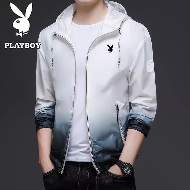 PLAYBOY Men s Sun Protection Hooded Jacket S