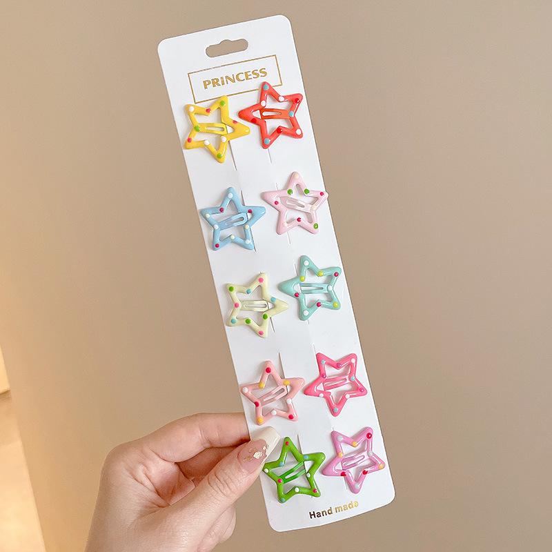 Pink Dopamine Hair Clip: Y2K Seamless Round Hairpin - Cute Small Side Clip for Women’s Bangs