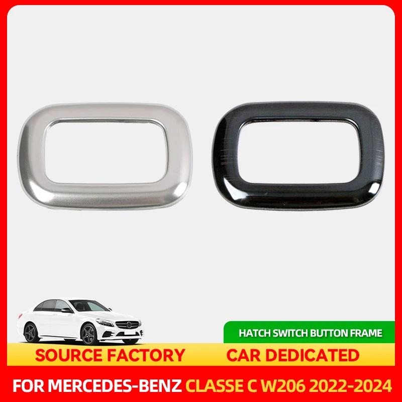 Hot Interior Mouldings For Mercedes Benz C Class W206 2022 2024 Car Center Console Trunk Tailgate Switch Button Frame Cover Deco