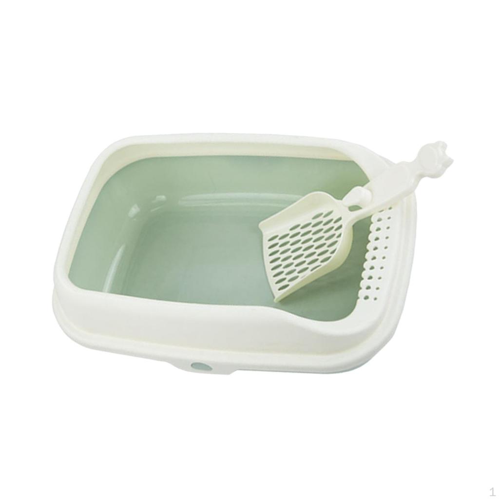 Cat Litter Box Open Top Kitty Tray Potty Toilet Bedpan for Bunny