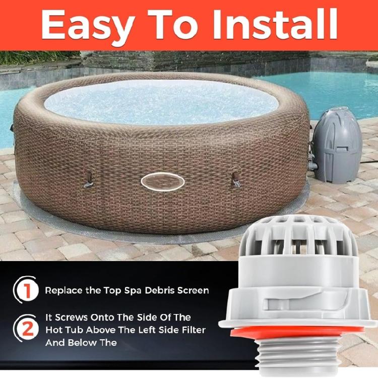 Top Mounted Hot Tub Filter Screen Replacement Debris Prevention Distribution Easy Installation Filter for P05346