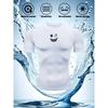 Men's Compression Shirt Quick Dry White Gym T-Shirt Black Grinning Monster Print Workout Sportswear