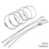 5pcs 150x2mm Keychain Cable Rope Key Holder Stainless Steel Wire Portable Durable Suitable for Outdoor Hiking Camping TMZ