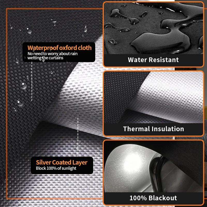 Copertura Oscurante 100% Tende Oscuranti Blocco Luce Più Oscuro Pellicola Privacy Anti Sguardo Casa Casa Vetro Colorato Tessuto Tenda Portatile Camera da Letto