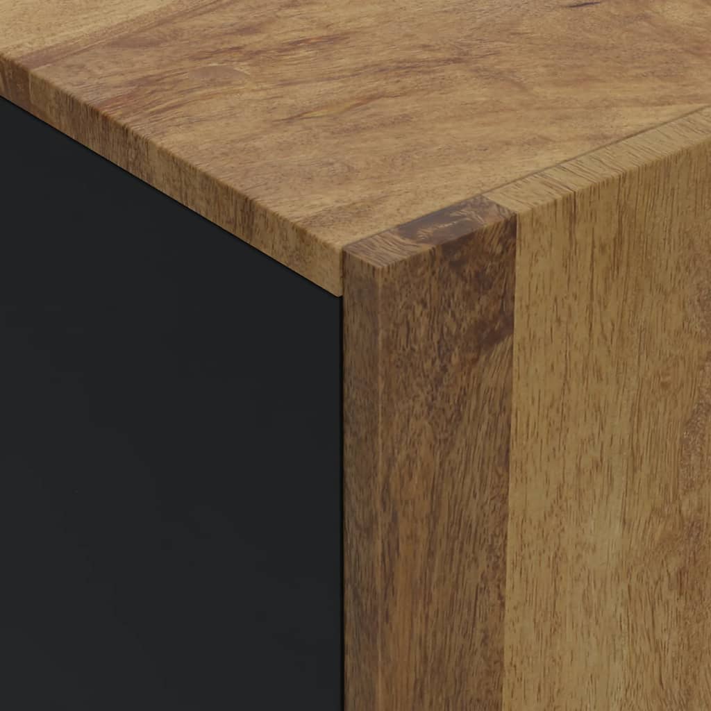 Sideboard with 4 Doors 60x33x75 Cm Solid Mango Wood