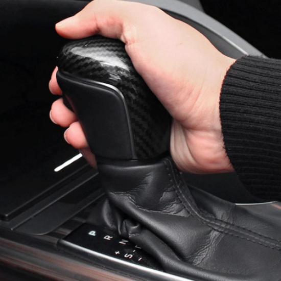 ABS Carbon fiber Car Gear Shift Knob Cover Trim For Toyota Camry 2018-2025