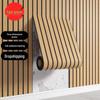 Self-Adhesive 3D Waterproof Wood Veneer Wall Sticker for TV Background and Living Room Renovation.