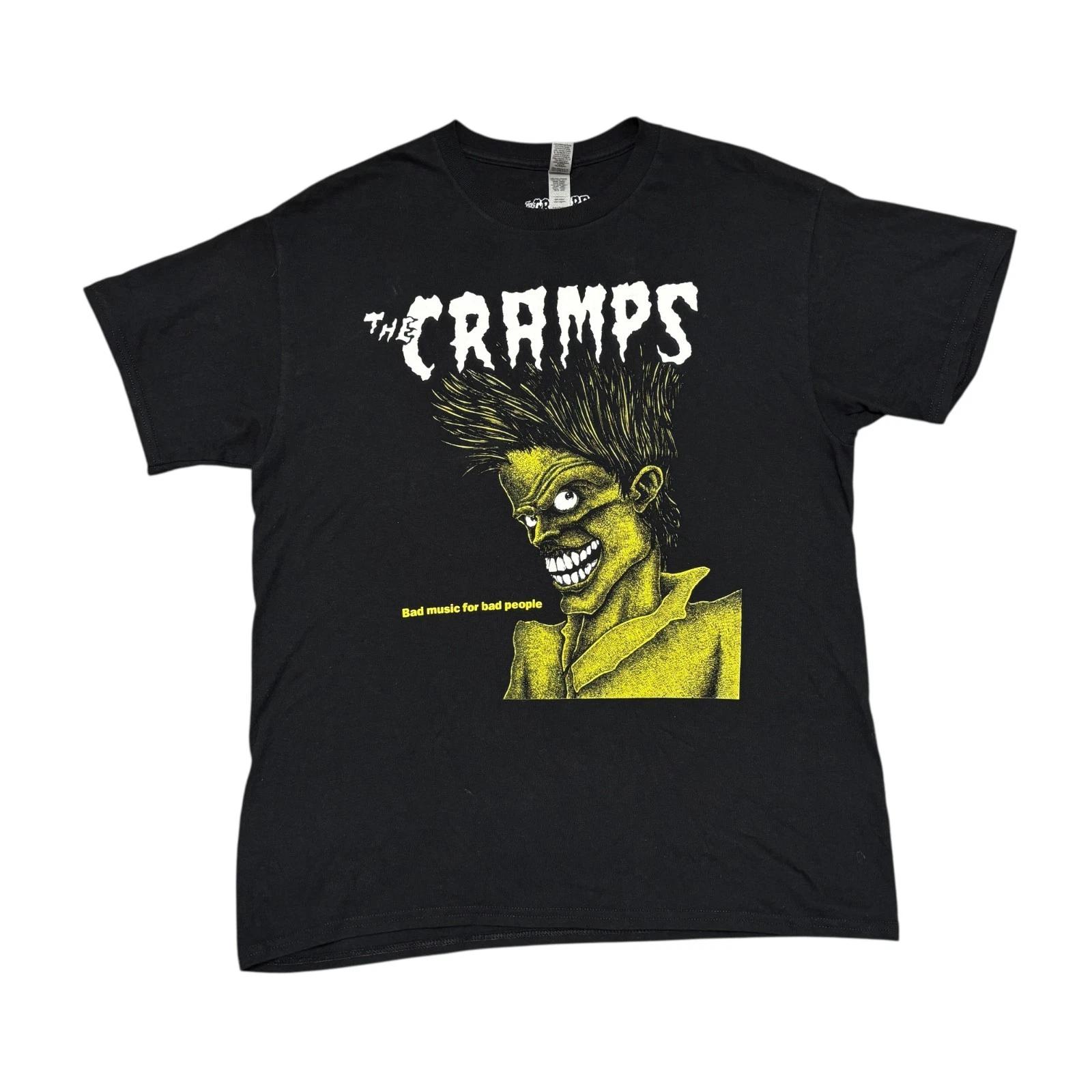 The Cramps Shirt Large Black Tour Concert Rock Band Tee Misfits Dead Kennedys S