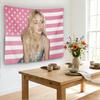 Amerikanische Flagge SSabrina Wandteppich Böhmischer Wandbehang Fantasy Ästhetik Decke für Studentenwohnheim Schlafzimmer Heimdekoration