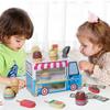 Children'S Fun Play House Ice Cream Truck Game Building Block Box, Kindergarten Puzzle Early Education Wooden Toy