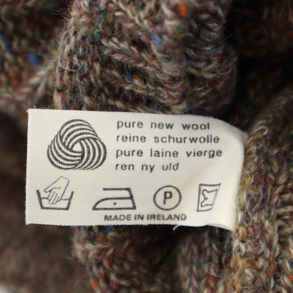 Ungetragen Taylor Made in Ireland Langarm Strick-Cardigan M Braun Nep Herren Gebraucht