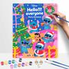 Disney oil painting painting art handmade painting kit Stitch Christmas theme home decoration birthday gift