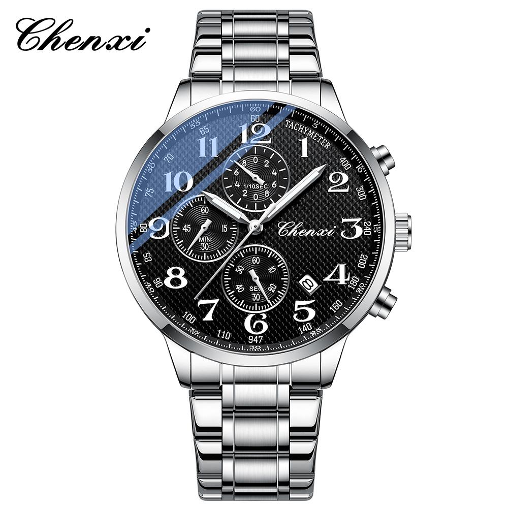 CHENXI Business Watches For Men Multi-functional Fashion Quartz Man Watch Calendar Luminous Chronograph Men's Wristwatches