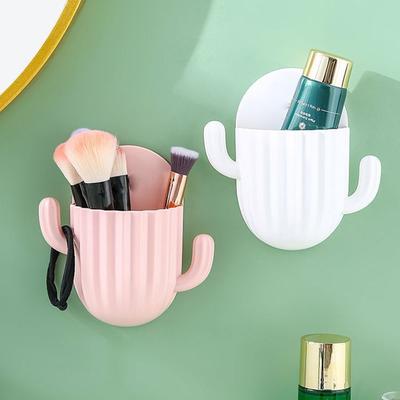 Kunststoff Wand Selbstklebend Kaktus Aufbewahrungsregal Badezimmer Aufbewahrungshalter Küche Badezimmer Zahnbürstenaufbewahrung Wandmontagehalter