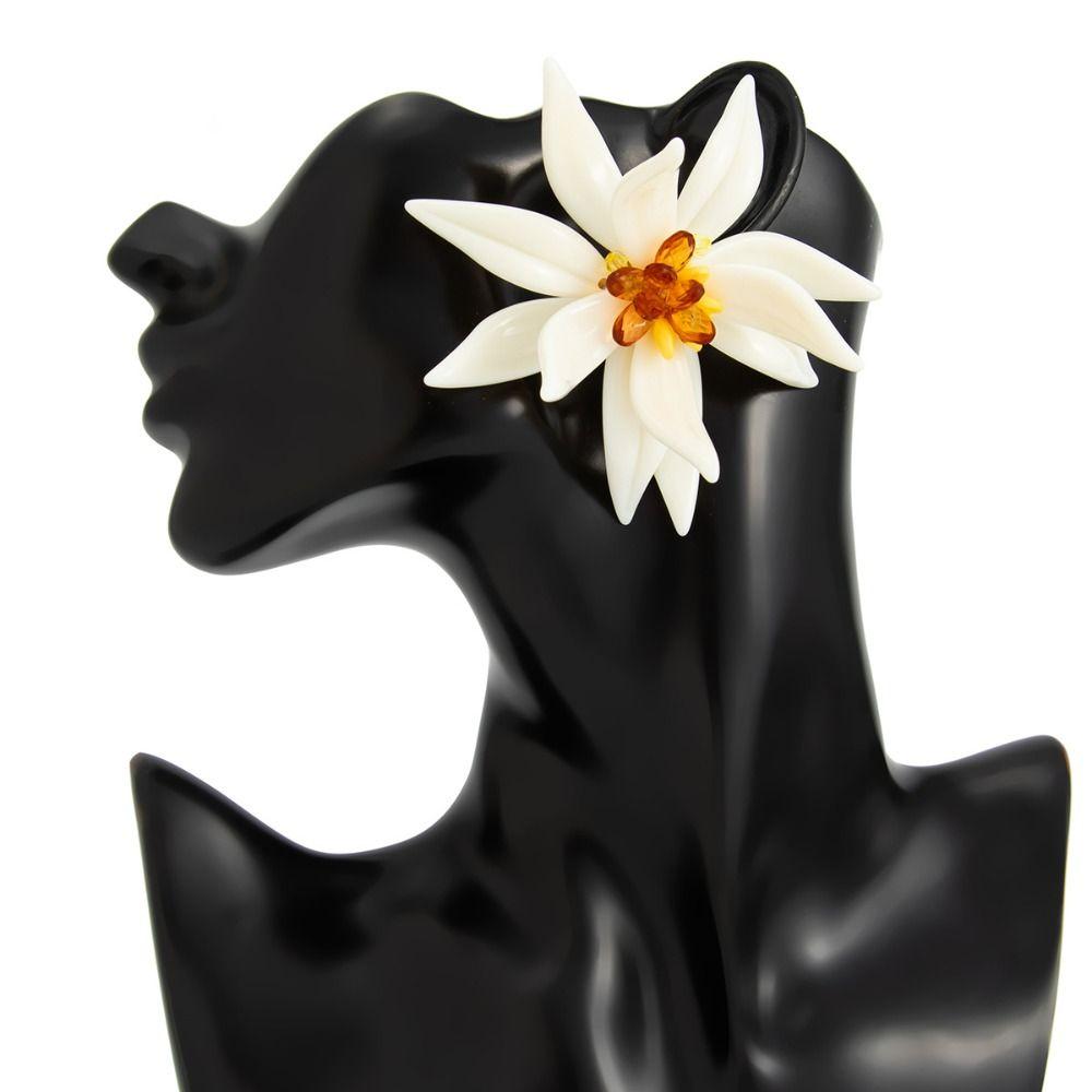 Acryl Blumen Ohrstecker Vintage Böhmische Hängeohrringe Große Blumen Ohrringe Dekoration