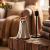 Artistic Ghost Figurine for Home Halloween Figurine Cute Statue with Creepy Cape Fingers Unique Windows Desk Party Decor Funny Decor Indoor