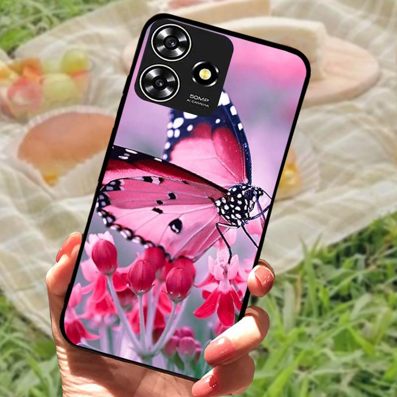 Für ZTE Blade V50 Smart Case Hülle Silikon Weich Marmor Schwarz Bumper Funda Coque für ZTE V50 Design 4G Schutz V50Smart