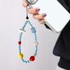 Handy Lanyard Dreidimensionale Wolken Blaue Weiße Perlen Dekor Handgemachte Textur Starker Anti-Verlust-Verschluss Kamera Lanyard Tasche