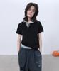 LCDC™ Double-Collar Polo Top (Black)