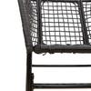 5 Piece Black Poly Rattan Outdoor Dining Set