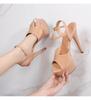 Patent Leather Extra High Heel Thin Heel Sexy Waterproof Table  High Super High Heel Sandals Women's Summer LFD-8661-Q48