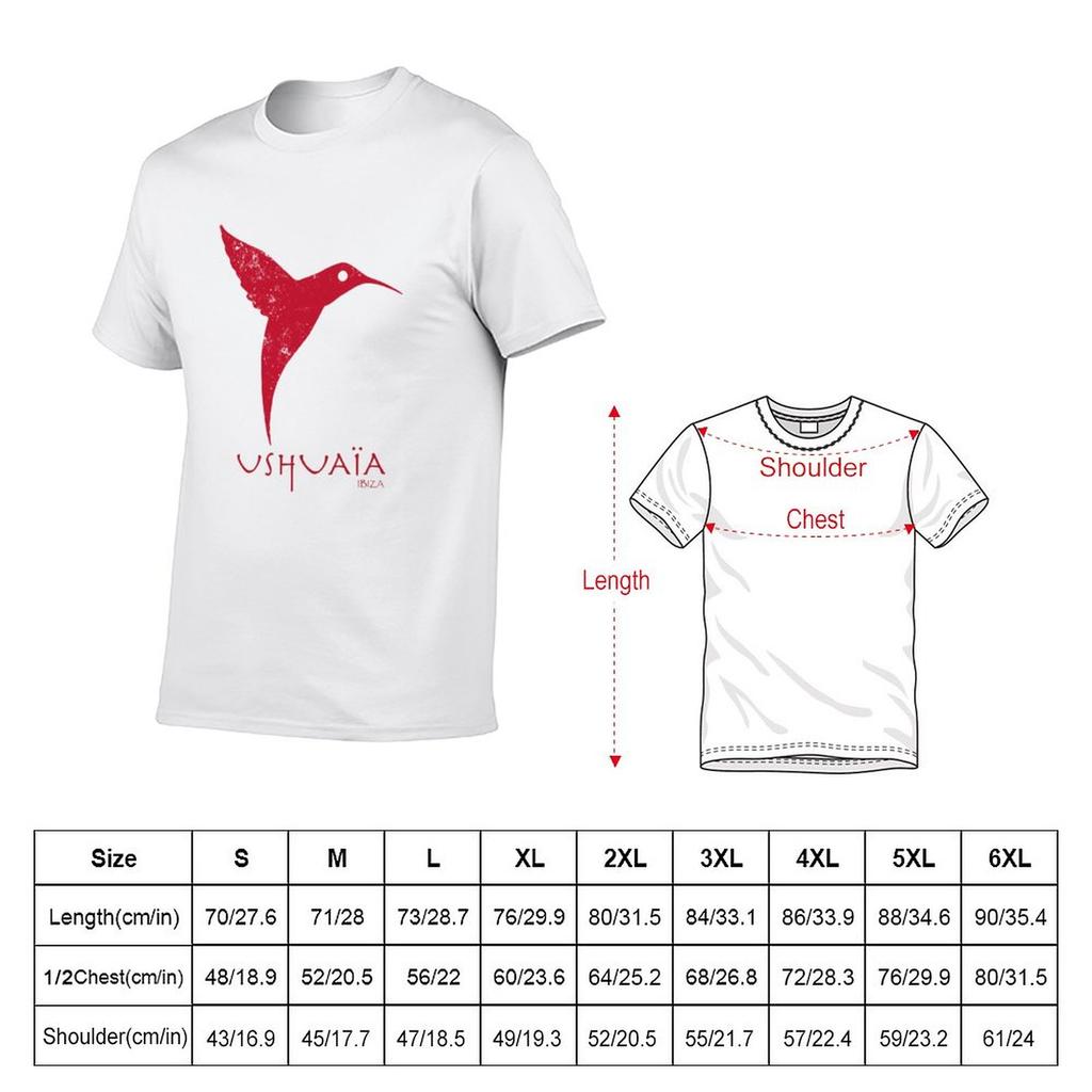 Nuova T-shirt da festa Ushuaia Ibiza maglietta ad asciugatura rapida t-shirt uomo maglietta con stampa animalier per ragazzi abbigliamento vintage T-shirt da uomo in cotone