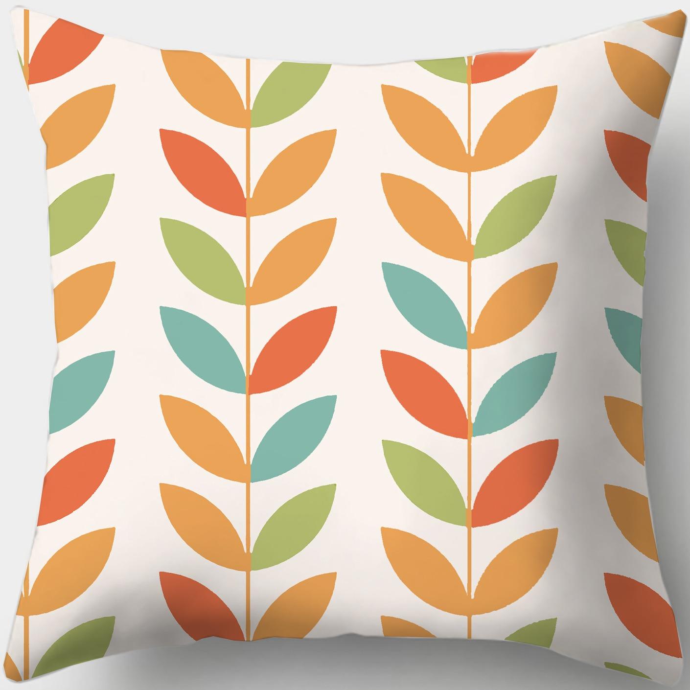 

Подушка для сна во время обеденного перерыва, прикроватная подушка для спальни, наволочка с цветочным узором и геометрическим узором, подушка для настольной машины 40x40cm