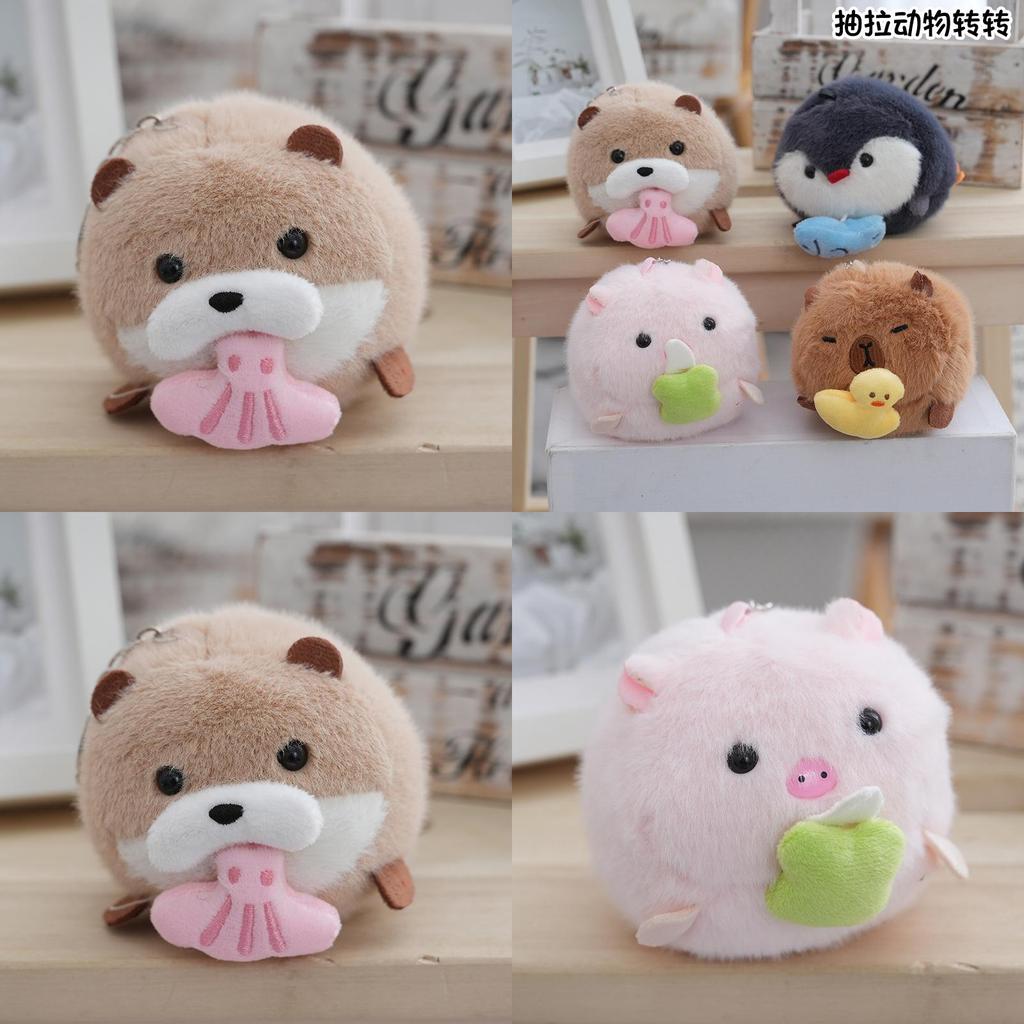 Delightful Penguin Plush Keychain Soft And Fluffy Doll Adorable Seasonal Accessory