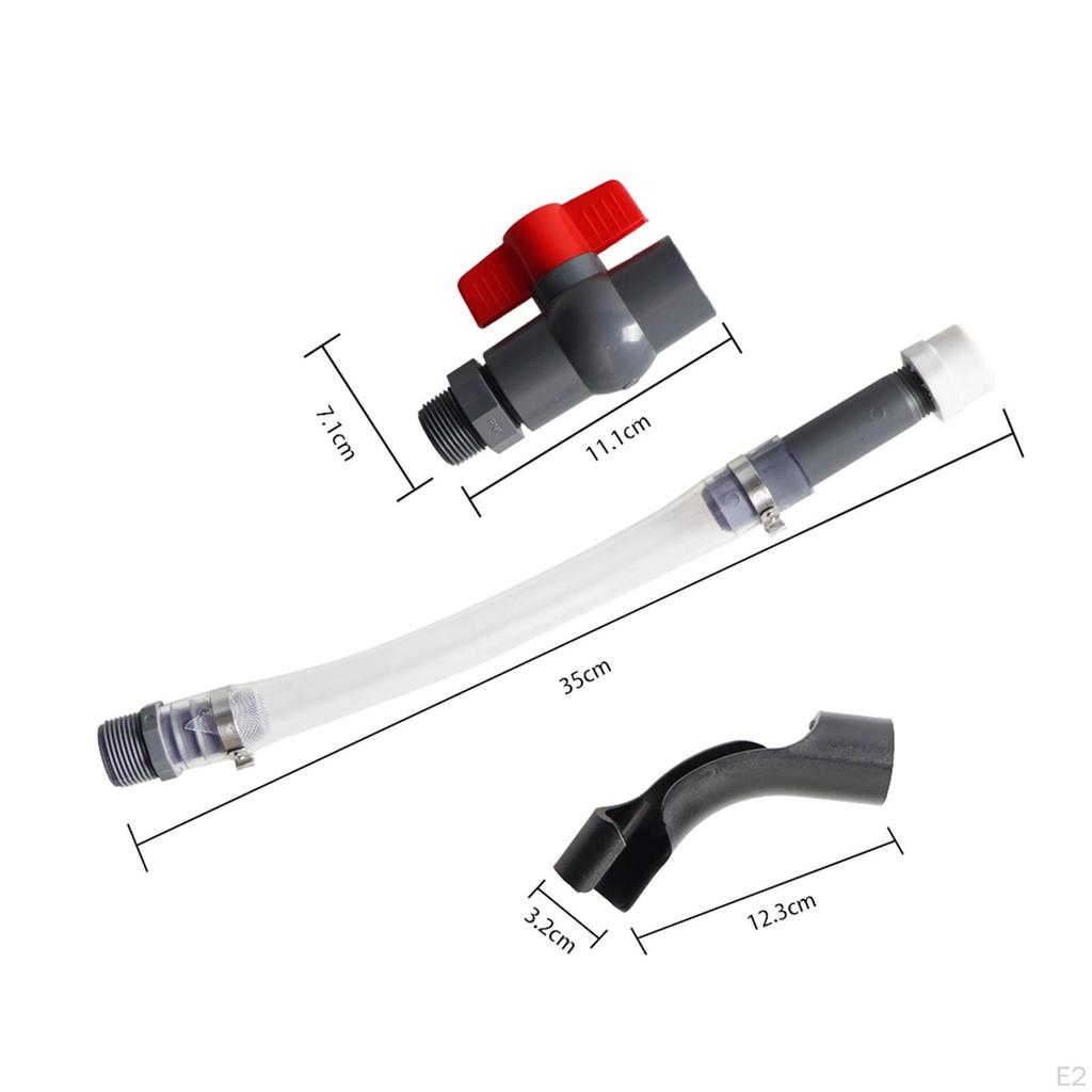 Flexible Filler Hose with Shut Off Valve Bender Kit for VP LC2 Jugs Easy to Install Spare
