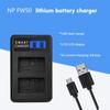 Rapid NPFW50 LCD Micro USB Charger Efficient and Versatile Charging Base for 6000, 5000, 5100, ILCE6000, ILCE7 Battery