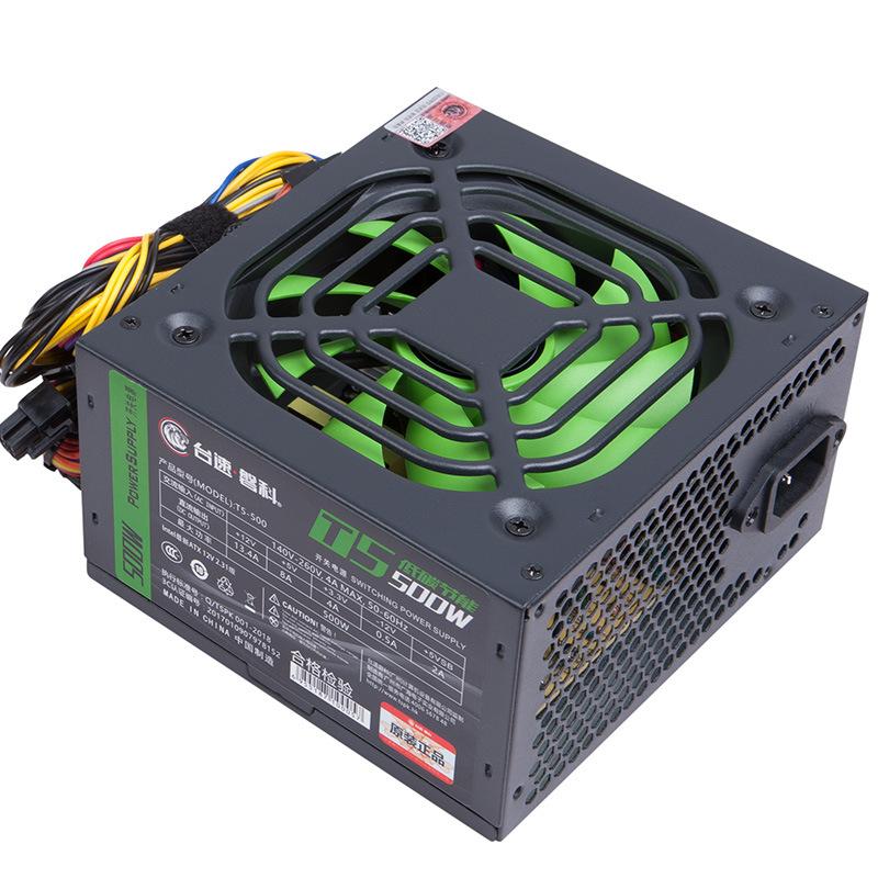 140-260V Anma 500w Ana Bilgisayar Büyük Fan PC Güç Kaynağı Sıcaklık Kontrolü Sessiz Kutu Güç Kaynağı