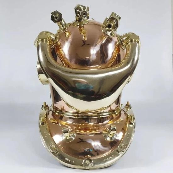 55,88 cm Kupfer Messing Tauchhelm Mark V US Navy Schwerlast Scuba Tiefsee Taucherhelm Bestes Geschenk Heim-, Bürodekoration