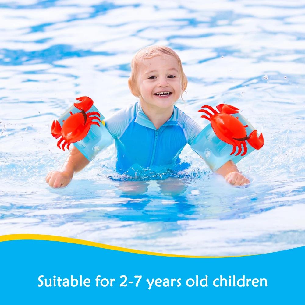 Aufblasbare Auftriebsringe aus PVC, sichere Schwimmarmbänder für Kinder, langlebige, elastische, verschleißfeste aufblasbare Outdoor-Ausrüstung