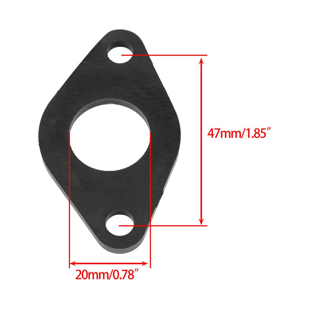 Motorrad Vergaser Ansaugkrümmer Distanzstück Dichtung 20mm Für Glixal GY6 50cc-110cc 4-Takt Roller Moped ATV Ersatzteile
