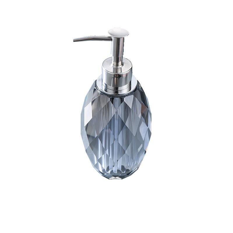 Flacone Dispenser Lozione in Vetro Cristallo Bagno Diamante Igienizzante Mani Shampoo Struccante Flacone per Acqua Regalo di Matrimonio