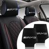 1/2pcs Car Seat Headrest Protective Covers Accessories For Mercedes Benz AMG W212 W205 W246 W177 W176 W213 GLC GLE GLS ML Laser Projection Logo Lamp