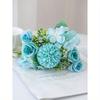 Artificial Flowers Silk Tea Roses Bouquet Chrysanthemum Plastics Plants Bridal Bouquet Valentine's Day Fake Plants Wedding Decoration DIY