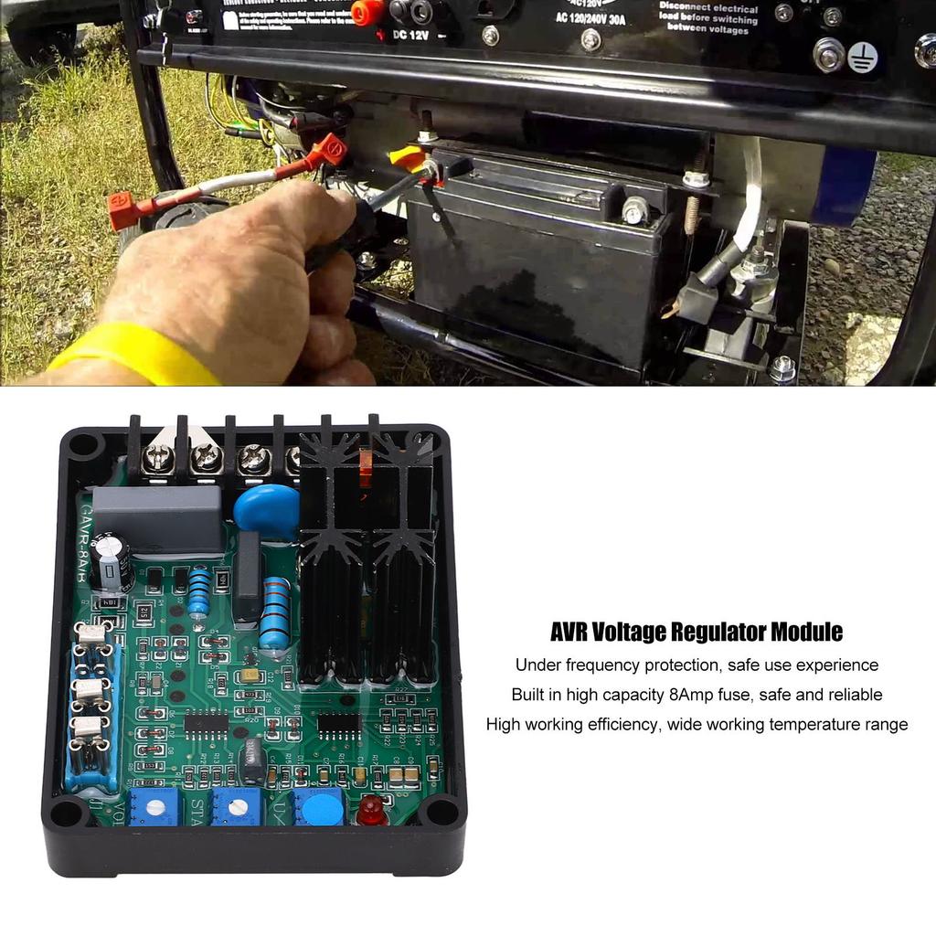 AVR Voltage Regulator Module Under Frequency Protection 50 to 60 Hz for Universal Generator GAVR8A
