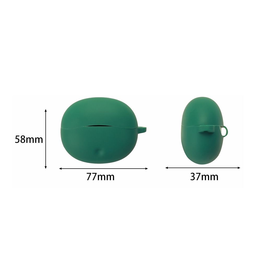 Silicone Earphone Case with Keyring Headphone Protective Case Earbuds Cover for QCY Crossky C50i