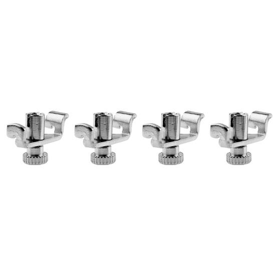 4Pcs 1/8 Violin Fine Tuners Nickel-Plated Steel Micro Tuners for Erhu And Kids Violin Easy-Install String Adjusters Beginner Violin Tuning Kit