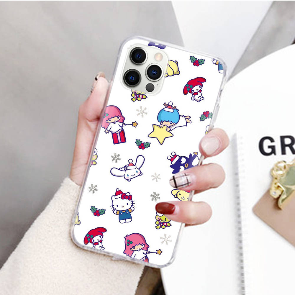 

JZ11 Hello Kitty Friend Прозрачный чехол для Samsung A04 A14 A23 M33 M53 Realme 10 9 C35 C55 VIVO Y02 X80 Infinix Hot 30 Note 11 Tecno Spark 8P Pro Infinix Note 30 Pro ирис